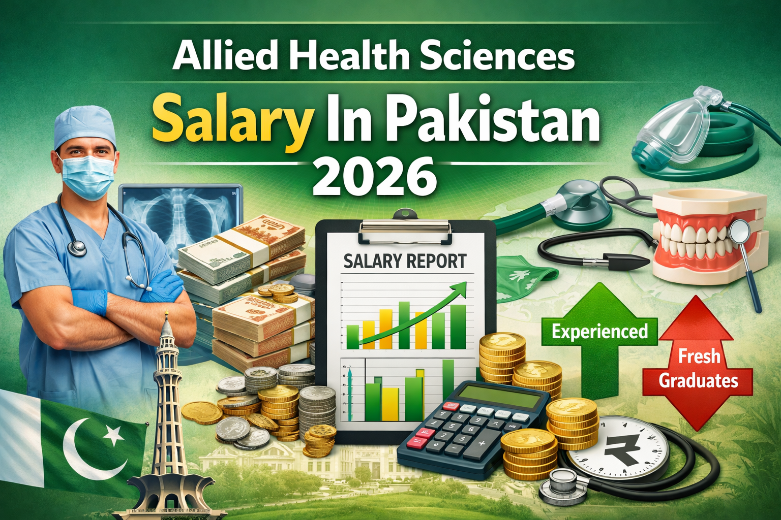 Allied Health Sciences salary comparison in Pakistan 2026