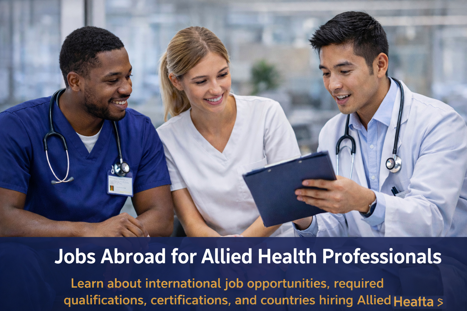 Jobs abroad for Allied Health Sciences professionals working internationally