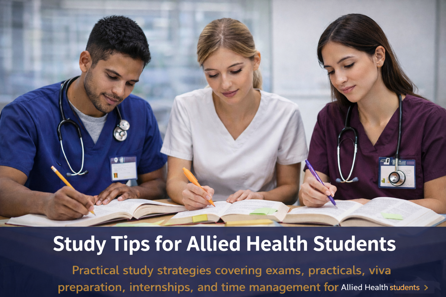 Study tips and time management for Allied Health Sciences students